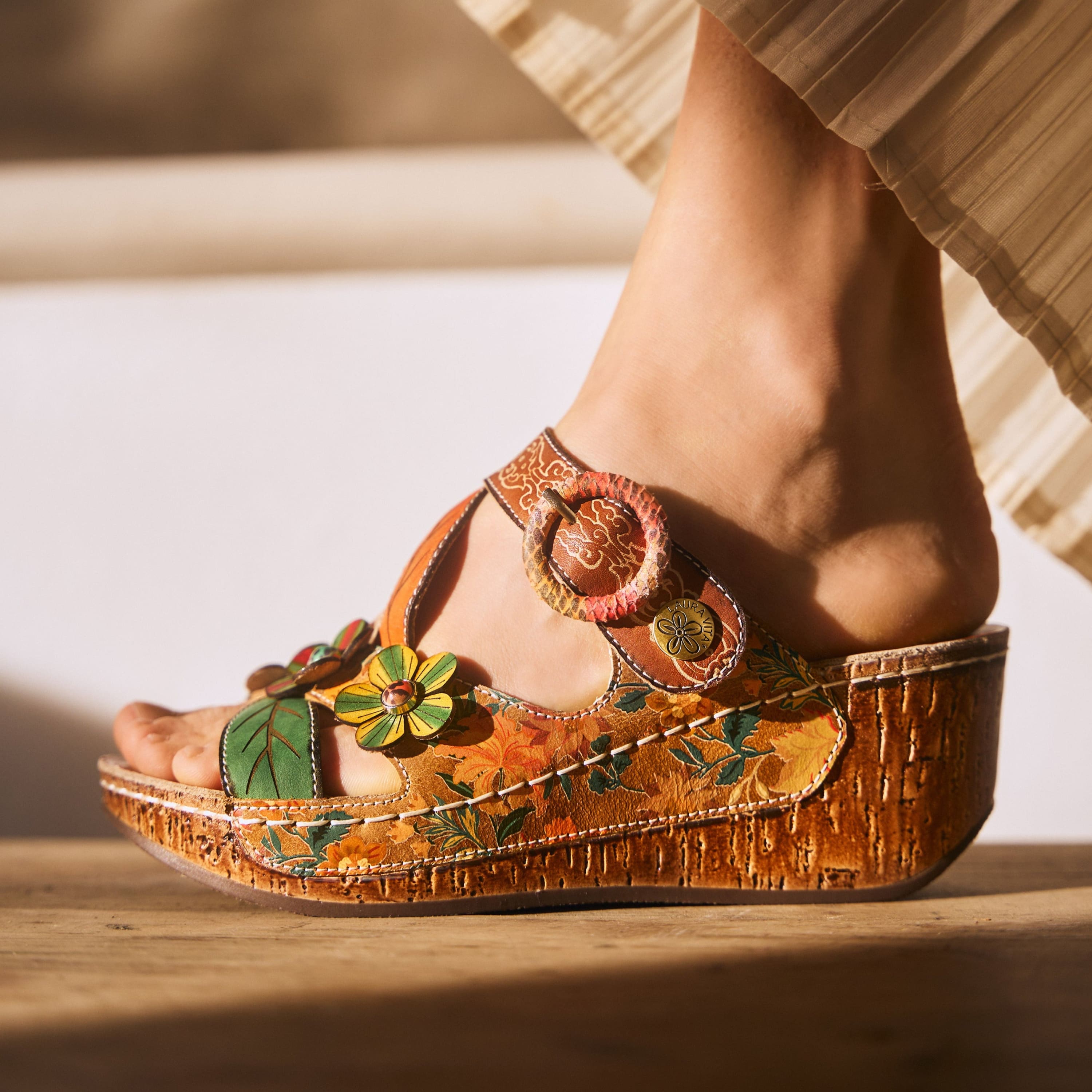 Heeled Mules Laura Vita Mules Laura Vita Facraho 324 Camel Womens