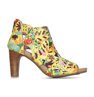 Schuhe ALBANE 04 Blume - 35 / Gelb - Sandale