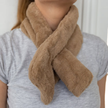Kuscheltuch moutona - Braun - Kopftuch