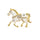 Bijou broche Cheval