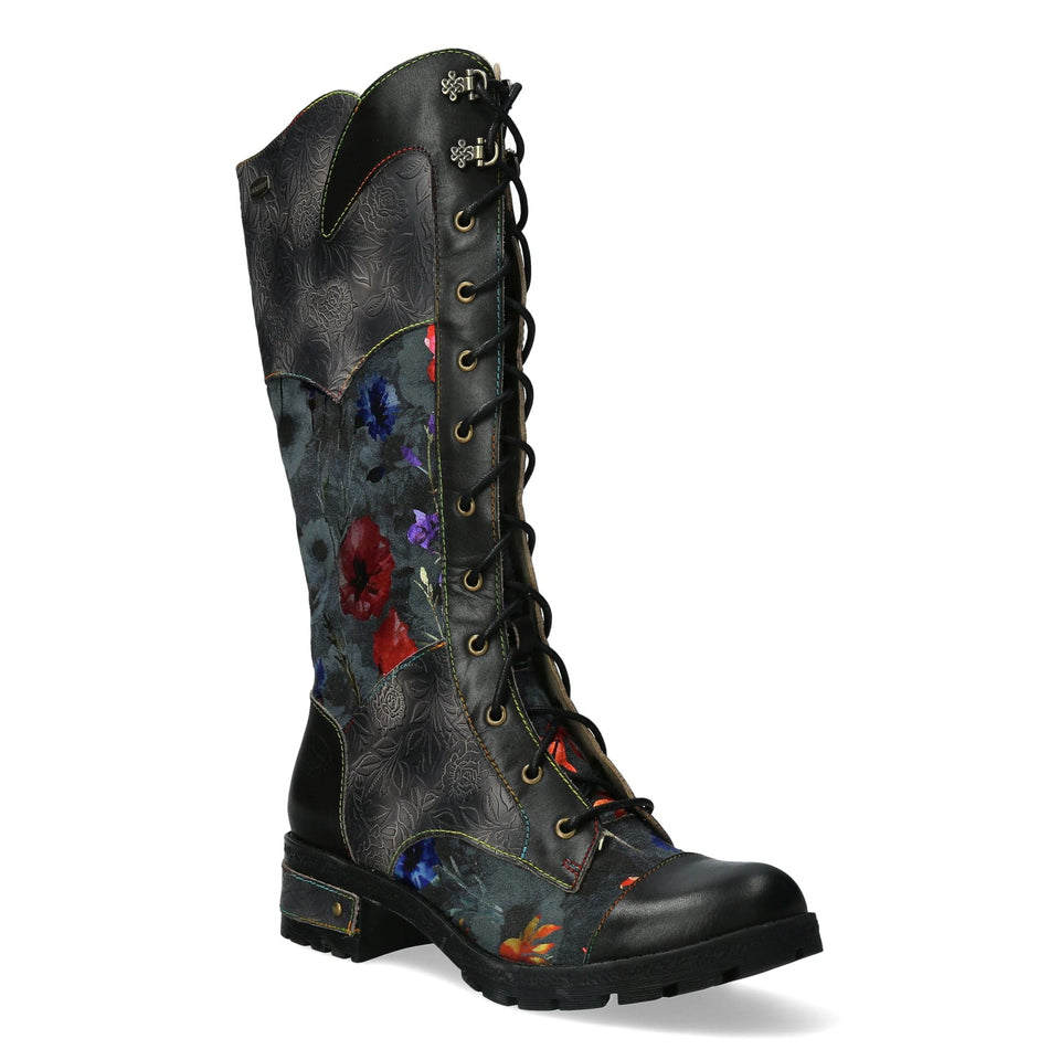 Bottes Laura Vita GECAIO Cowboy Motard Femme Cuir Bleu Taille 37 - Neuves Sans Boîte