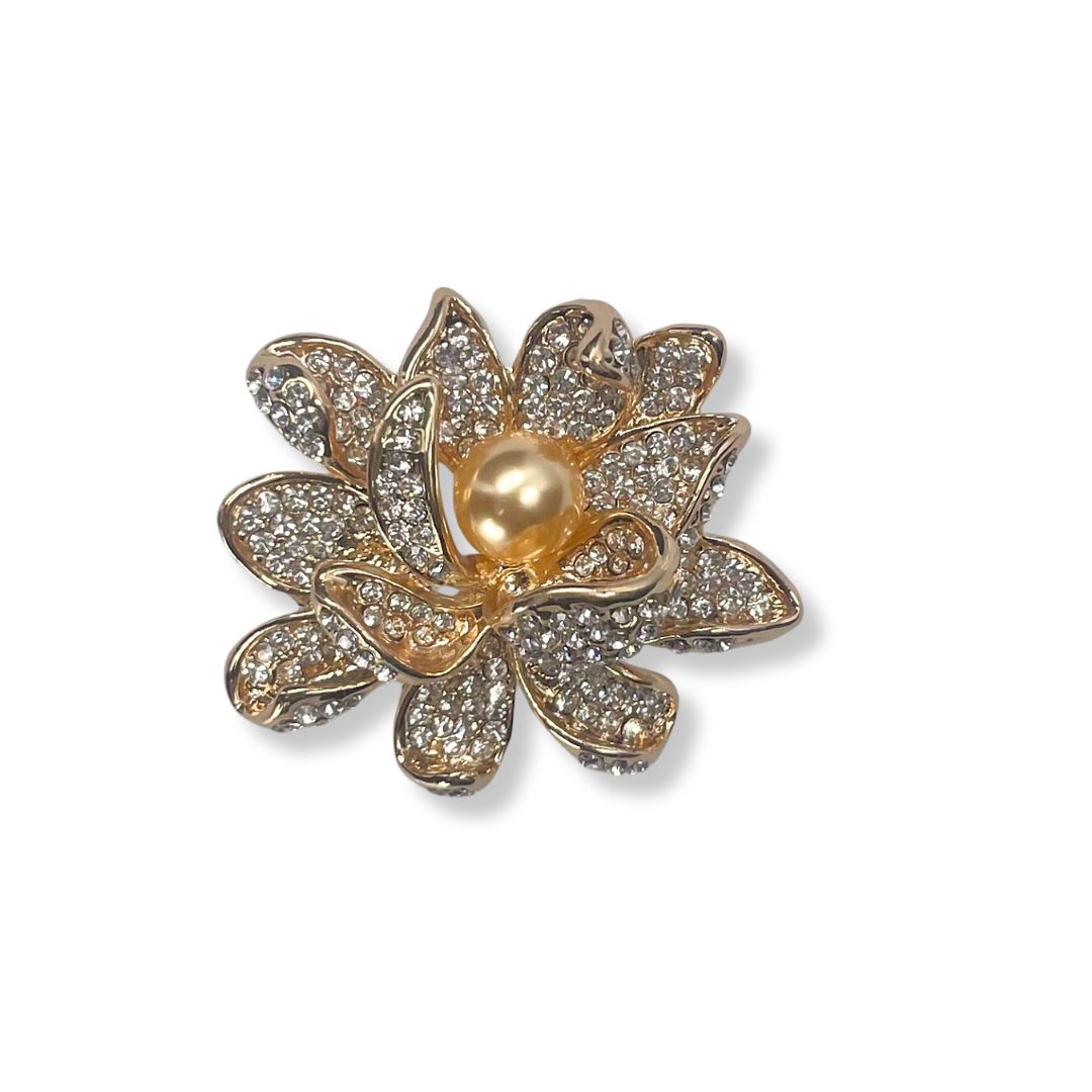 Dahlia broche 3,5 x 4,5 cm