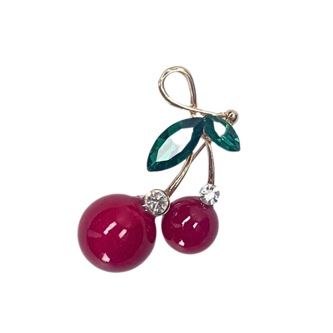 Cherry Brosche Schmuck Exklusiv