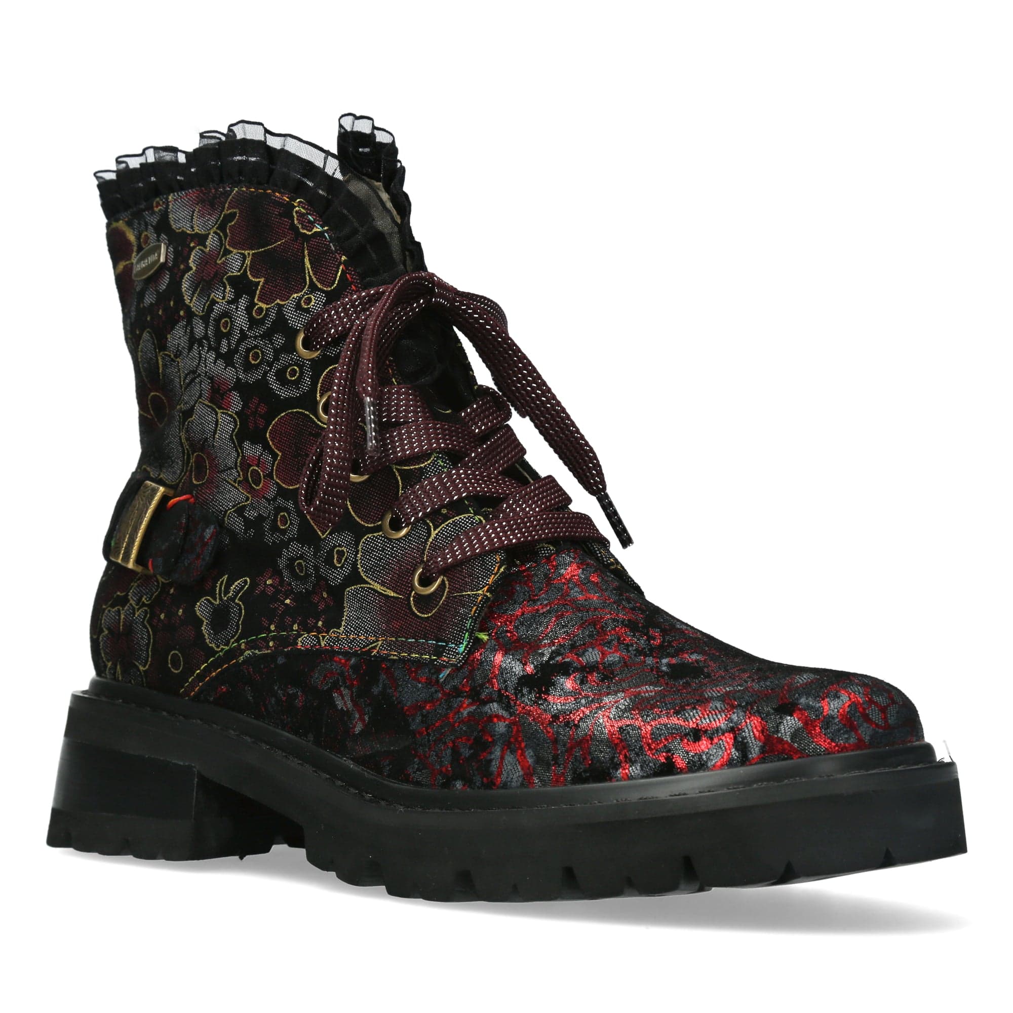 Bottines à Lacets Pour Femmes Laura Vita Kouleo 14 Marron