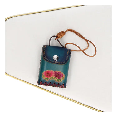 Porte-clefs en cuir petit étui