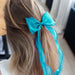 Barrette à cheveux organza - Turquoise - Foulard