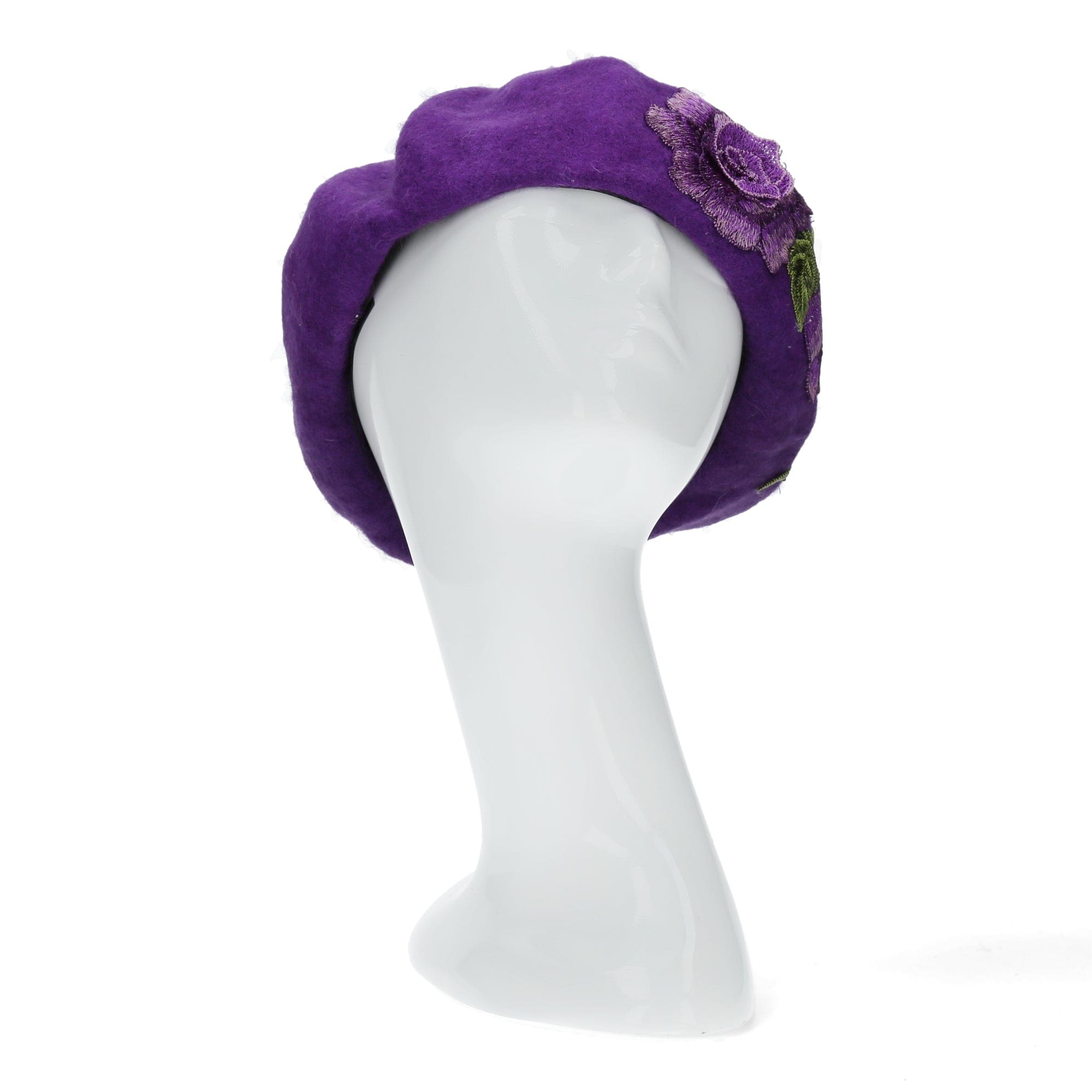 Baskenmütze mit Blumen Emylle - Hüte