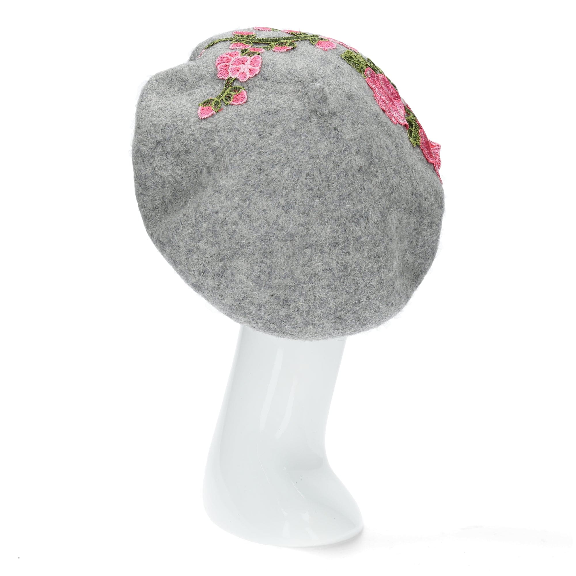 Baskenmütze mit Blumen Emylle - Hüte