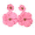 Flowrette Earring Jewel - Pink - Earring