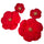 Flowrette Earring Jewel - Red - Earrings