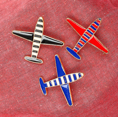 Jewel brooch Airplane - Necklace