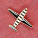 Jewel brooch Airplane - Black - Necklace