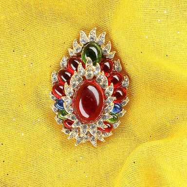 Jewel brooch Bells - Red - Necklace