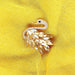 Jewel Swan brooch - Gold - Necklace
