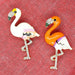 Pink Flamingo brooch - Necklace