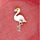 Bijou broche Flamant Rose - Blanc - Collier