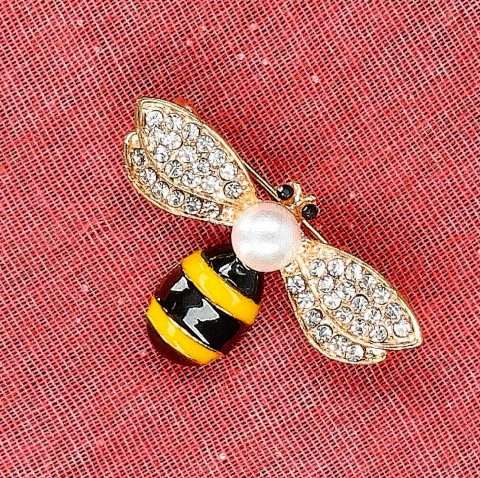 Juwel Brosche Insekt - Biene - Halskette