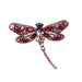 Bijou broche Libellule XXL - Rose