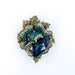 Juwel Brosche Ozean - Blau