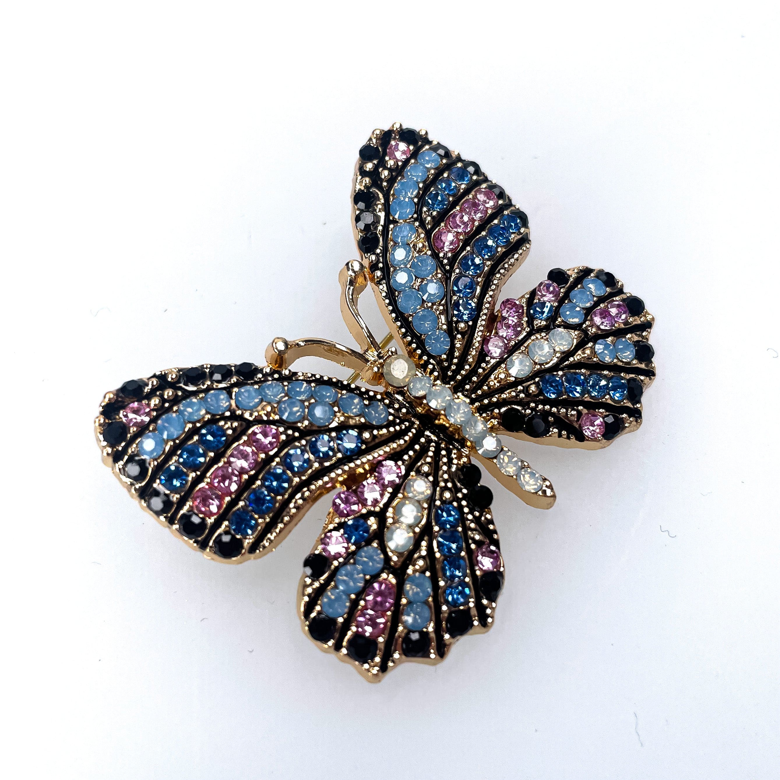 Machaon Butterfly Brooch - Blue