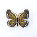Butterfly brooch Machaon - Yellow