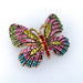 Brosche Schmetterling Schwalbenschwanz - Rosa