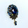 Bijou broche Satine - Bleu