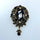 Bijou broche Satine - Noir