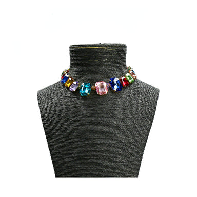 Bianca jewel necklace - Clear - Necklace