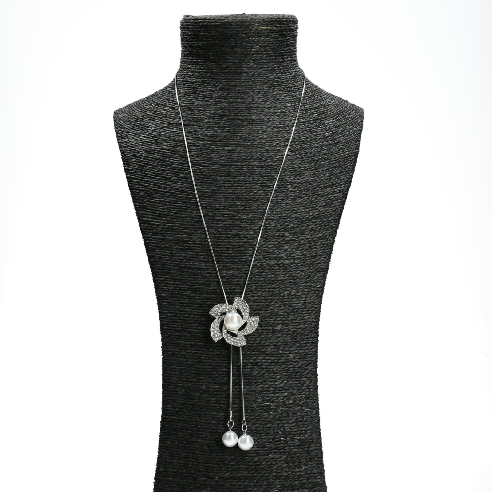 Floribule jewel necklace - White - Necklace