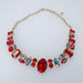 Halsband med smycken Joséphine - Röd