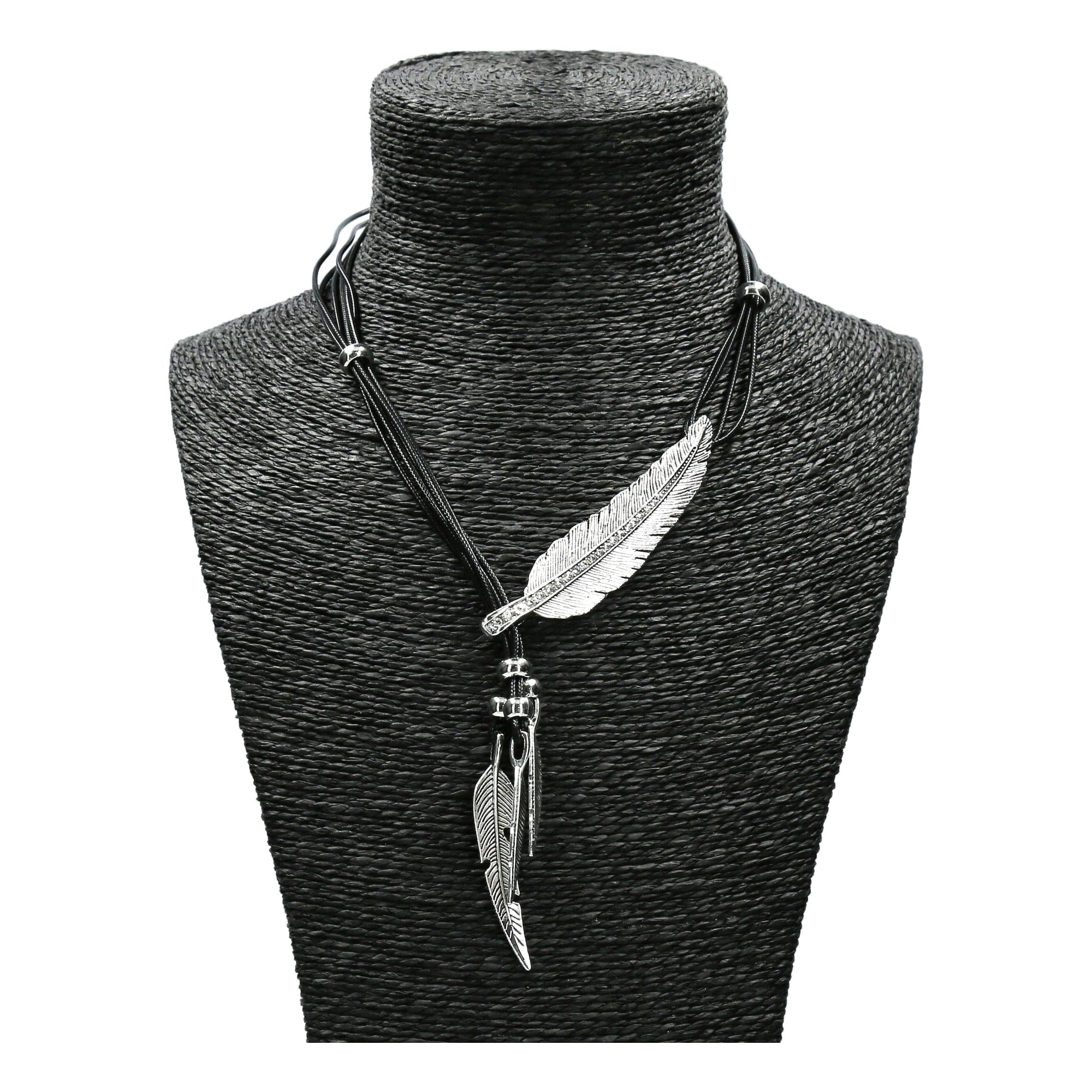 Jewelry necklace Feather - Silver