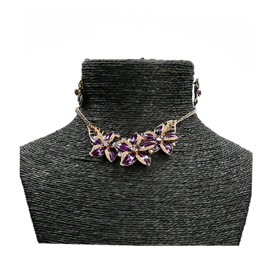 Jewelry set Cassiopé - Mauve - Necklace