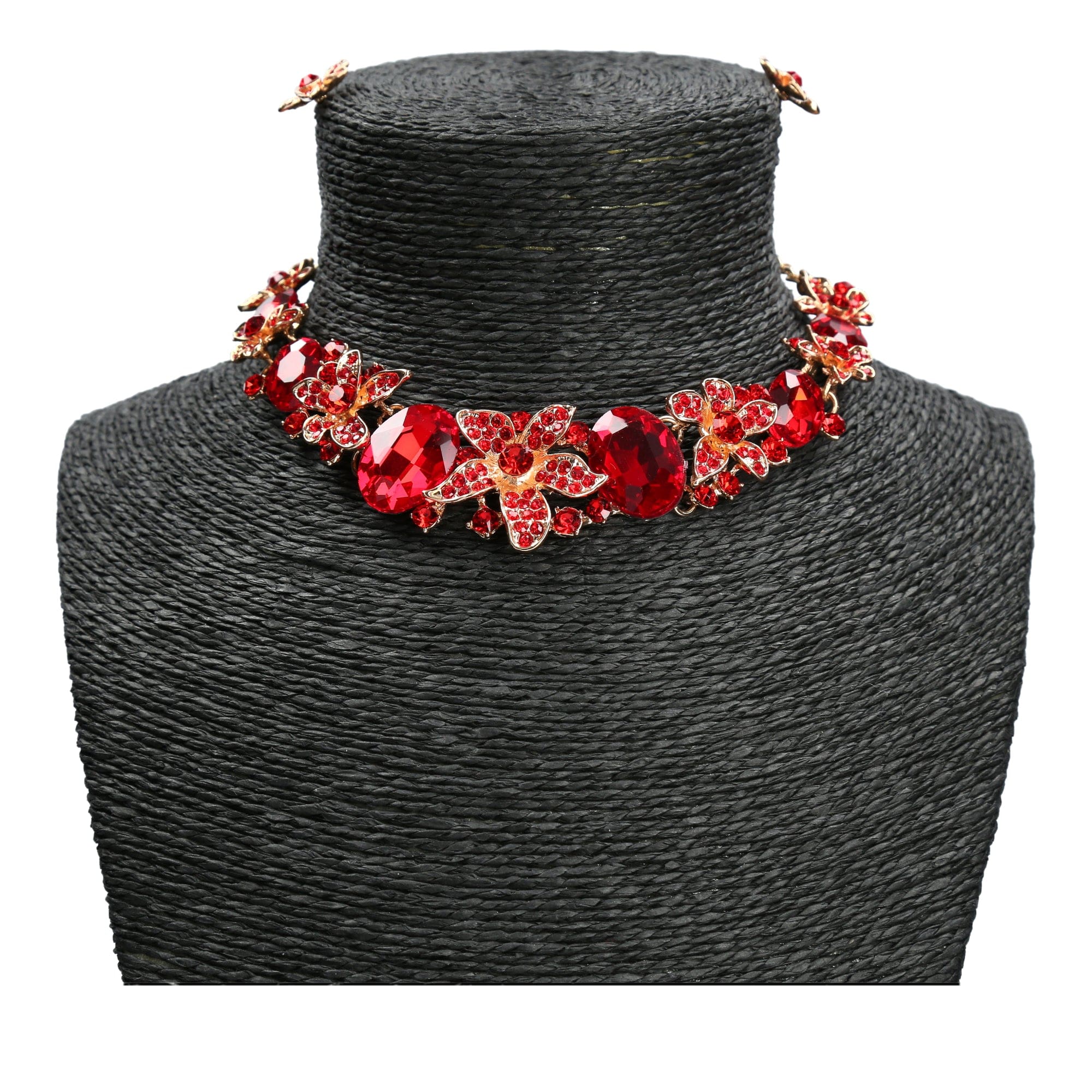 Charles jewelry set - Red - Necklace