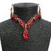 Juwelenset Clotaire - Rood - Halsketting