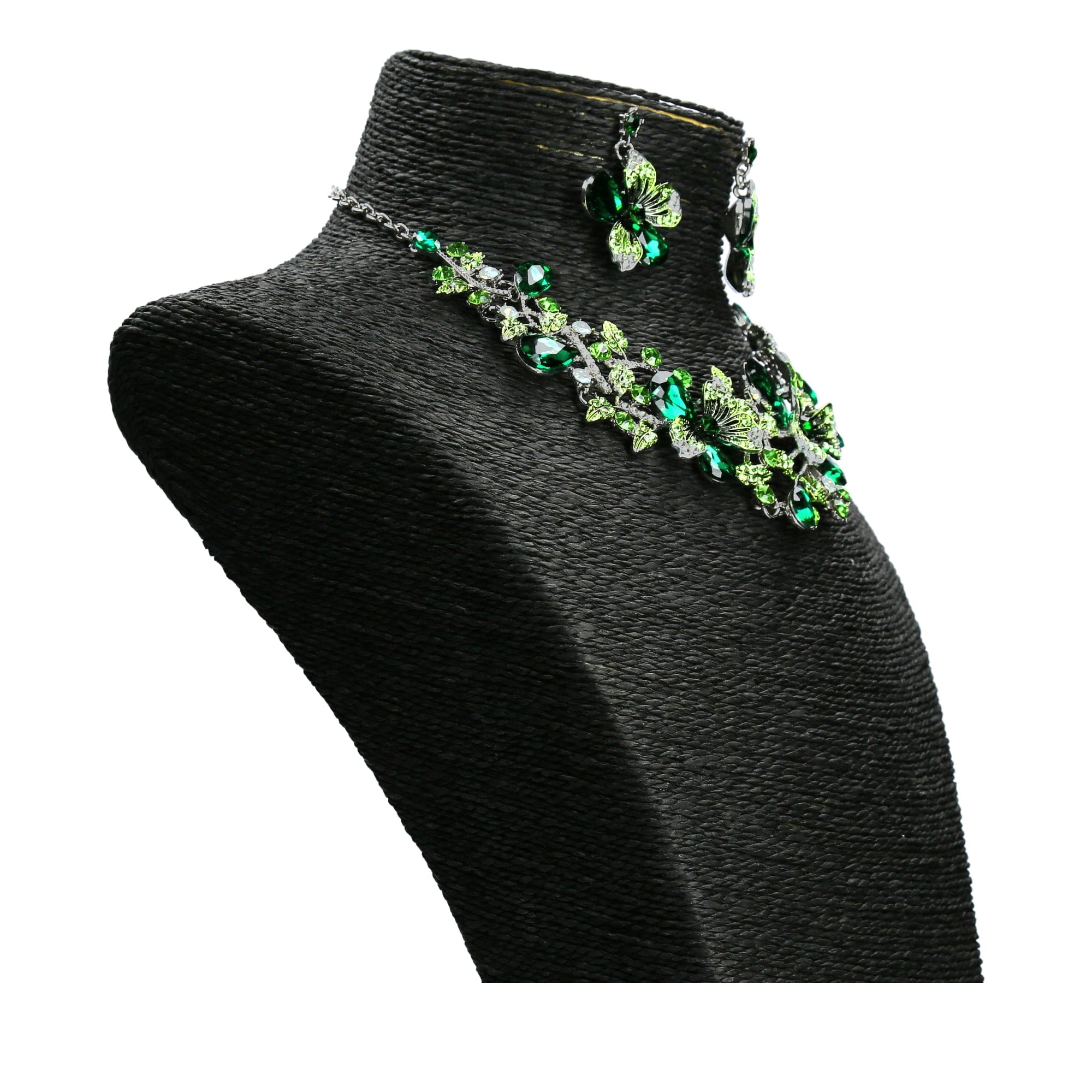 Smyckeset Clovis - Grön - Halsband