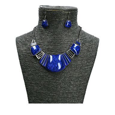 Gabrielle smyckeset - Blå - Halsband