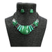 Set di gioielli Gabrielle - Verde - Collana
