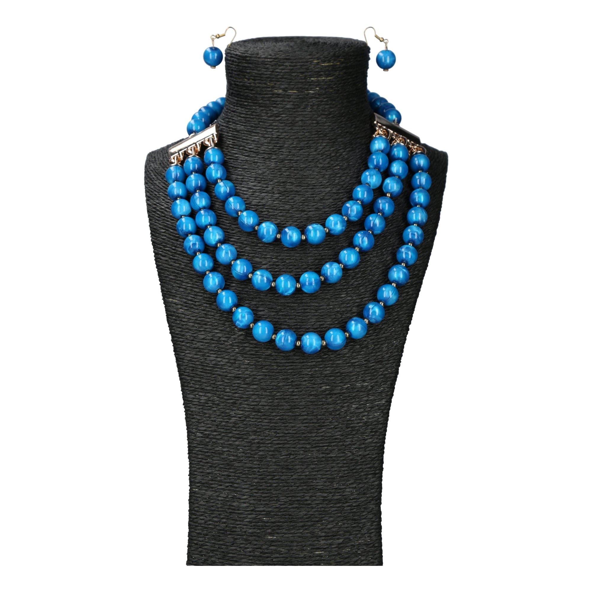 Parure di gioielli Meredith - Blu - Collana