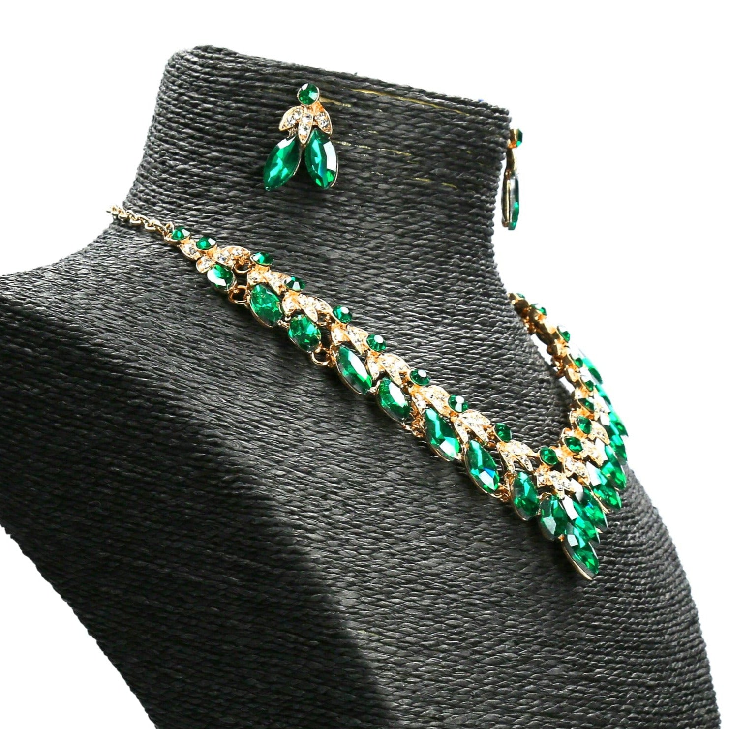 Perla Schmuck Set - Grün - Halskette