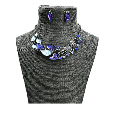 Set di gioielli Styx - Blu - Collana