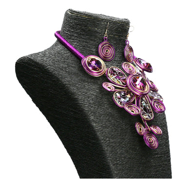 Tribe jewelry set - Violet - Necklace