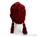 Ethnische Mütze aus rotem Strick - Hüte