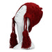 Bonnet ethnique en tricot rouge - Chapeaux