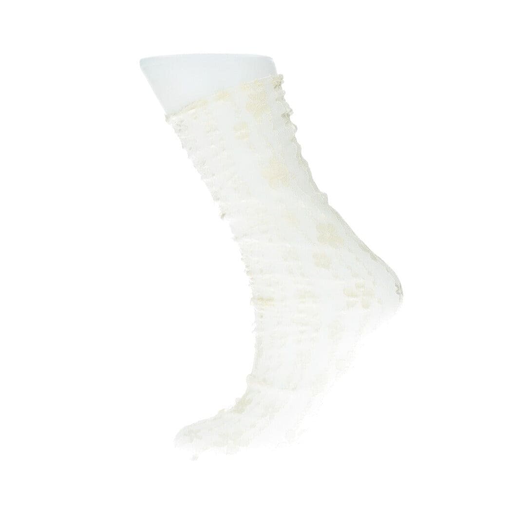 Kanten sokken - Beige - Sjaal