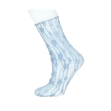 Socken aus Spitze - Blau - Kopftuch