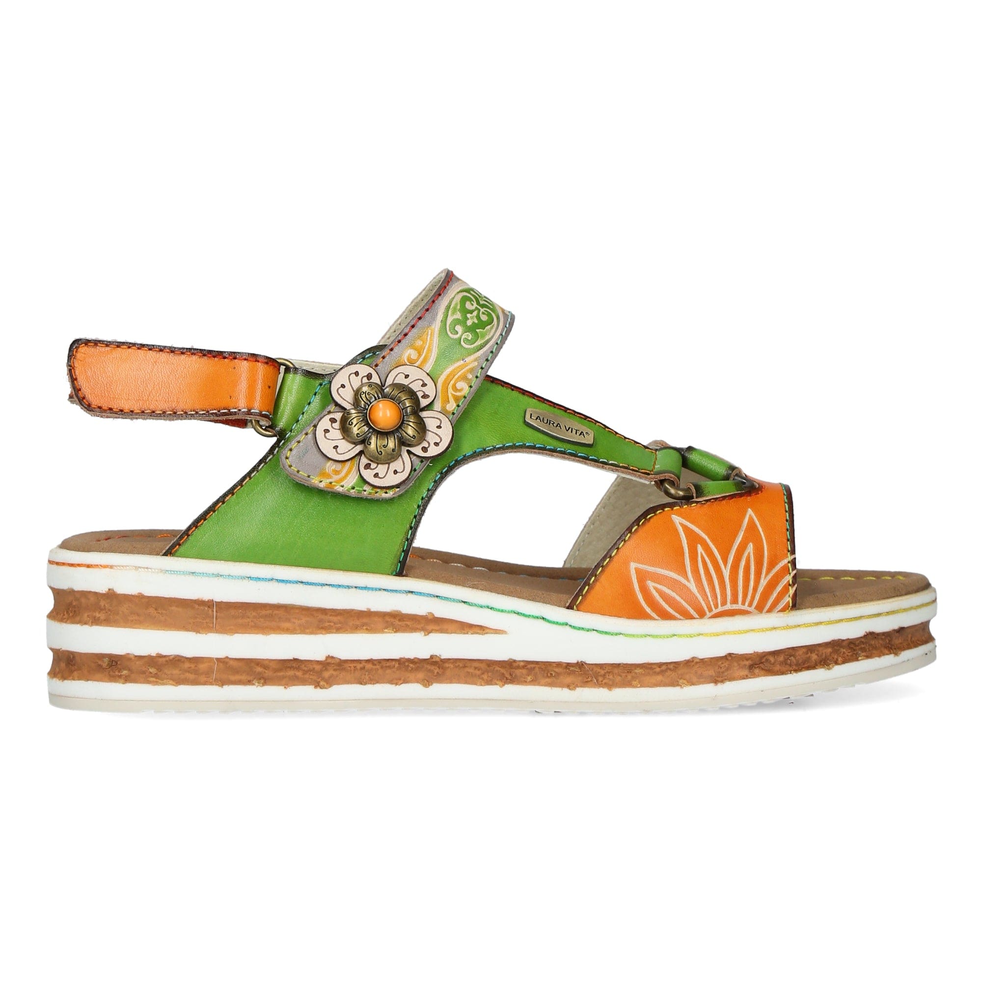 Scarpa DICEZEO 0623 - 35 / Verde - Sandalo