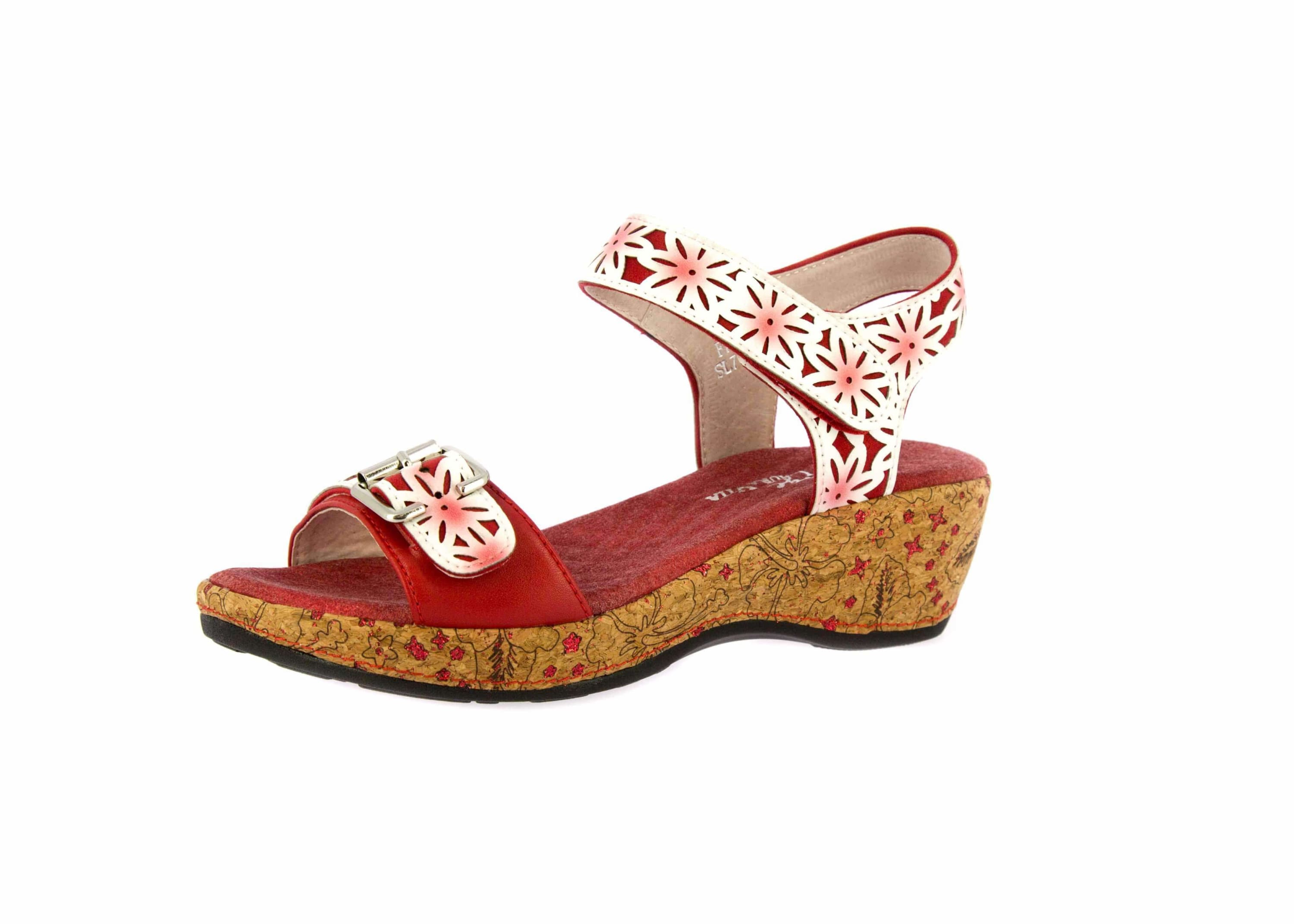 Red shoe Laura Vita FACRDOTO 019 - Sandal
