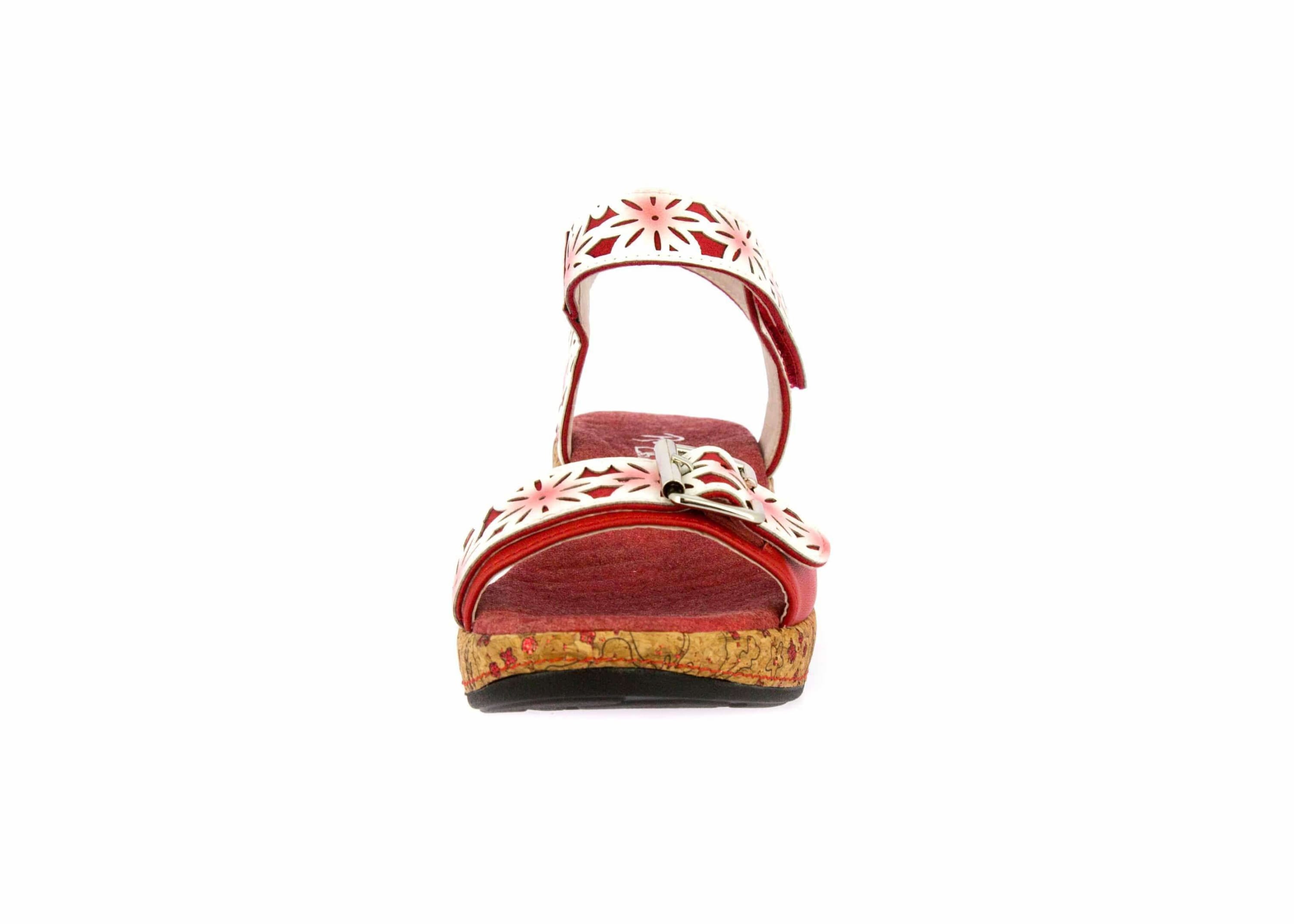 Zapato rojo Laura Vita FACRDOTO 019 - Sandalia