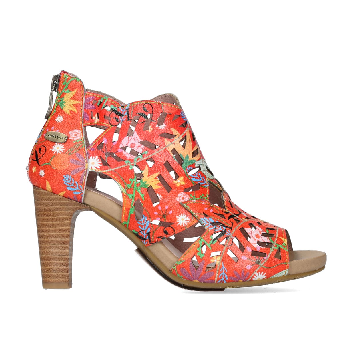 Chaussures ALBANE 04 Fleur - 35 / Rouge - Sandale